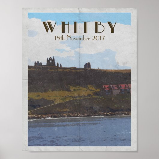 affiche de voyage côte est whitby yorkshire (Devant)