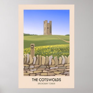 Affiche de voyage Cotswolds Broadway Tower