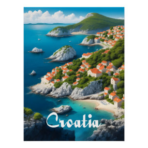 Affiche de voyage Croatie