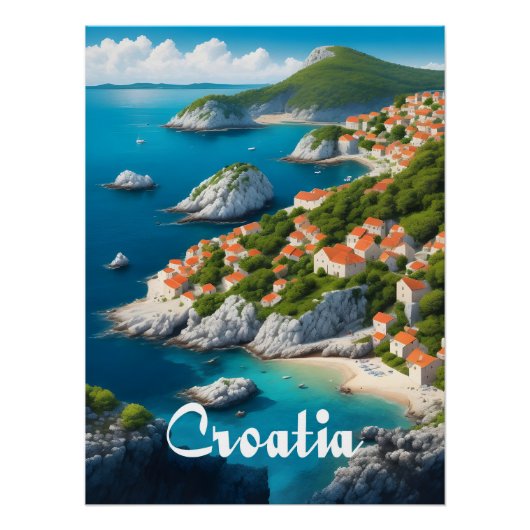 Affiche de voyage Croatie (Devant)
