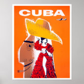 Affiche de voyage Cuba vintage (Devant)