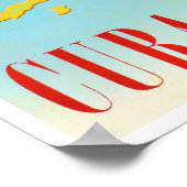 Affiche de voyage Cuba vintage (Coin)
