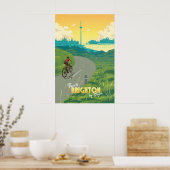 Affiche de voyage cycliste de Brighton (Cuisine)