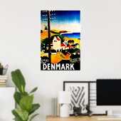 Affiche de voyage Danemark Art danois Impression d (Bureau à domicile)