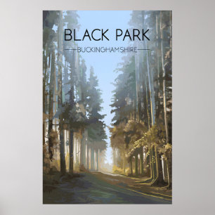 Affiche de voyage dans le Black Park Buckinghamshi