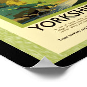 Affiche de voyage dans les Yorkshire Dales (Coin)