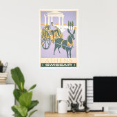 Affiche de voyage d'art Athènes Grèce Impression g (Bureau à domicile)