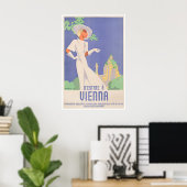 Affiche de voyage d'art autrichien impression Vien (Bureau à domicile)