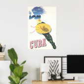 Affiche de voyage d'art cubain Cuba Print (Bureau à domicile)
