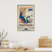 Affiche de voyage d'art d'Écosse Impression écossa (Cuisine)