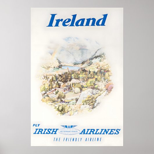 Affiche de voyage d'art d'Irlande Impression irlan (Devant)