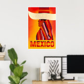 Affiche de voyage d'art mexicain Impression du Mex (Bureau à domicile)