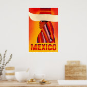 Affiche de voyage d'art mexicain Impression du Mex (Cuisine)