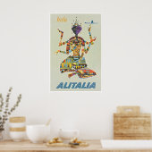 Affiche de voyage d'art mural d'Inde Impression ré (Cuisine)