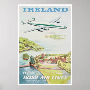 Affiche de voyage d'art mural d'Irlande Impression