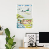 Affiche de voyage d'art mural d'Irlande Impression (Bureau à domicile)