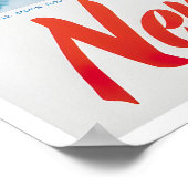 Affiche de voyage d'art néo-zélandais Impression d (Coin)