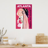 Affiche de voyage d'Atlanta Impression d'art vinta (Cuisine)