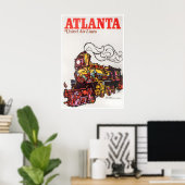 Affiche de voyage d'Atlanta Impression de Géorgie (Bureau à domicile)