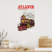 Affiche de voyage d'Atlanta Impression de Géorgie (Cuisine)