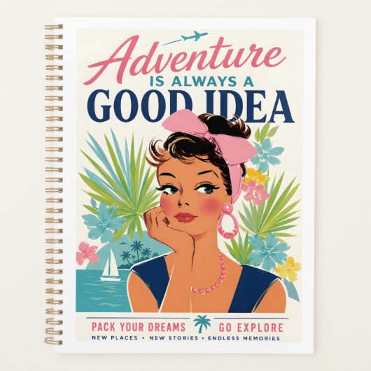 Affiche de voyage d'aventure tropicale (Devant)