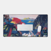 Affiche De Voyage D'Avion De Mer Survolant Les Car (Clavier et souris)