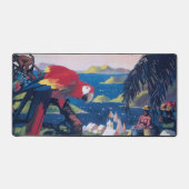 Affiche De Voyage D'Avion De Mer Survolant Les Car (Recto)