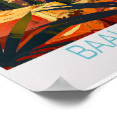 Affiche de voyage de Baalbek - Liban Wall Art (Coin)