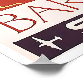 Affiche de voyage de Barcelone Espagne Art Torero (Coin)