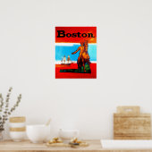 Affiche de voyage de Boston (Cuisine)