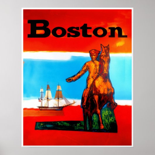 Affiche de voyage de Boston (Devant)
