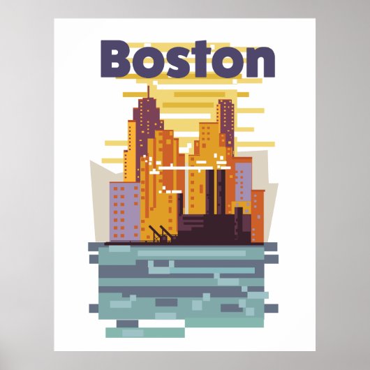 Affiche de voyage de Boston (Devant)