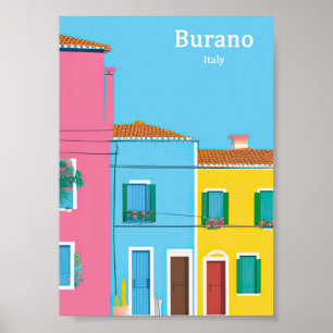 Affiche de voyage de Burano