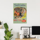Affiche de voyage de Burger Beer en impression d'a (Bureau à domicile)