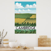 Affiche de voyage de Cambridge Train (Cuisine)