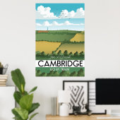Affiche de voyage de Cambridge Train (Bureau à domicile)