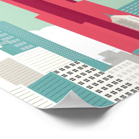 Affiche de voyage de Chicago (Coin)