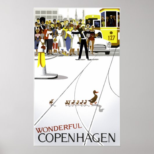 Affiche de voyage de Copenhague (Devant)