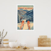 Affiche de voyage de Copper Mountain Coucher de so (Cuisine)