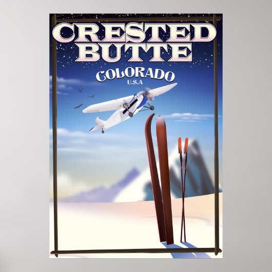 Affiche de voyage de Crested Butte Colorado (Devant)