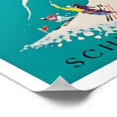 Affiche de voyage de Davos Art Suisse Impression d (Coin)