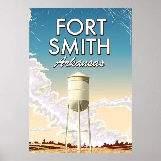 Affiche de voyage de Fort Smith Arkansas (Devant)