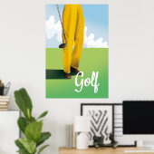 Affiche de voyage de golf vintage (Bureau à domicile)