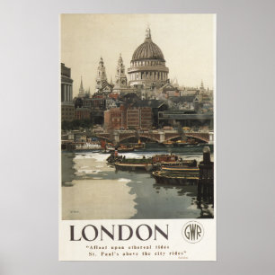 Affiche de voyage de Great Western St Paul