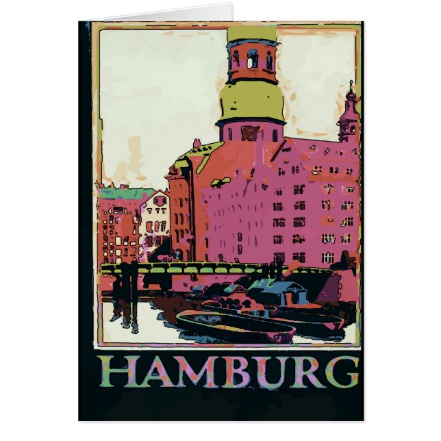 Affiche de voyage de Hambourg (Devant)