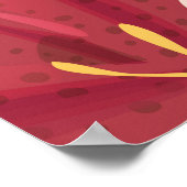 Affiche de voyage de Hanalei Bay Beach Hawaii (Coin)