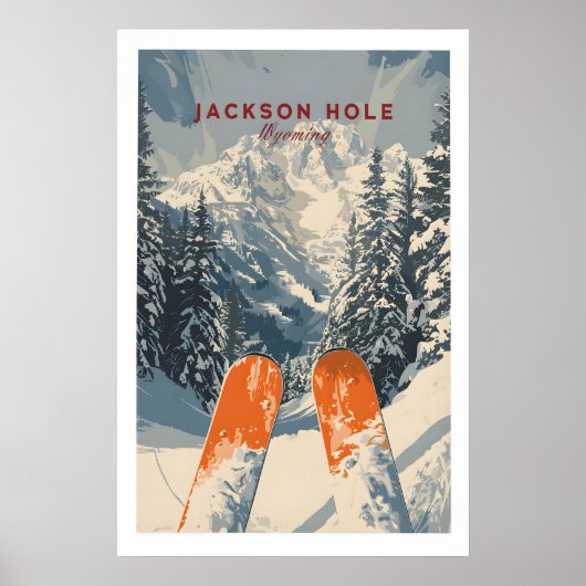 Affiche de voyage de Jackson Hole - Wyoming 1 (Devant)