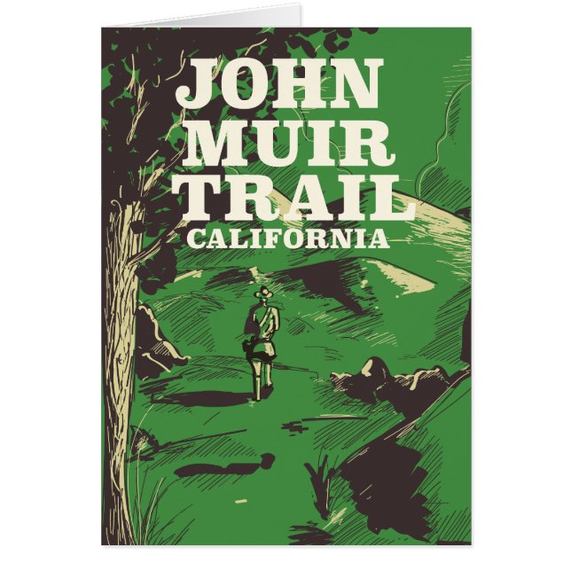 Affiche de voyage de John Muir Trail en Californie (Devant)