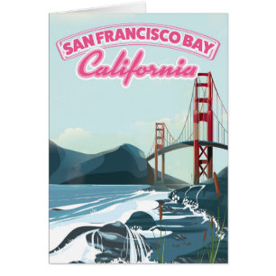 Affiche de voyage de la baie de San Francisco