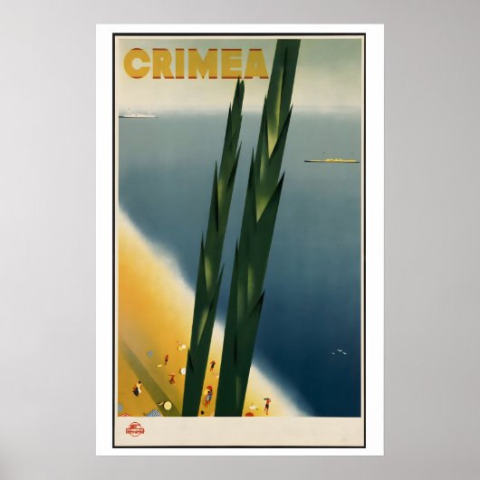 Affiche de voyage de la Crimée à l'ère soviétique (Devant)